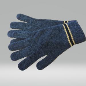 CHARCOAL AND YELLOW GLOVES 100% LAMBSWOOL